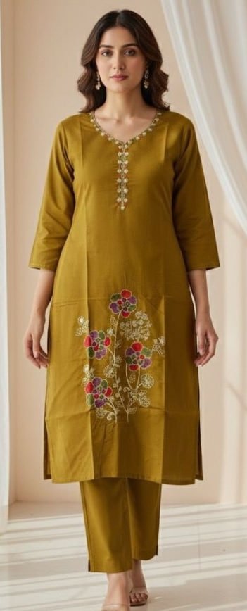 kurti neck panel