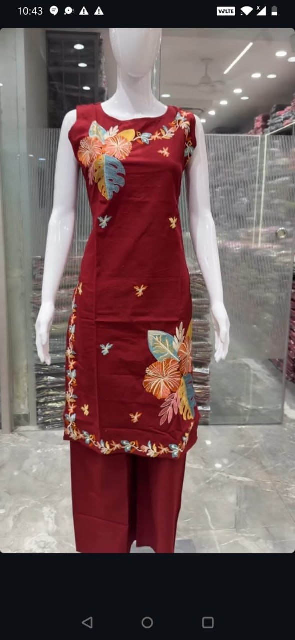 kurti neck panel
