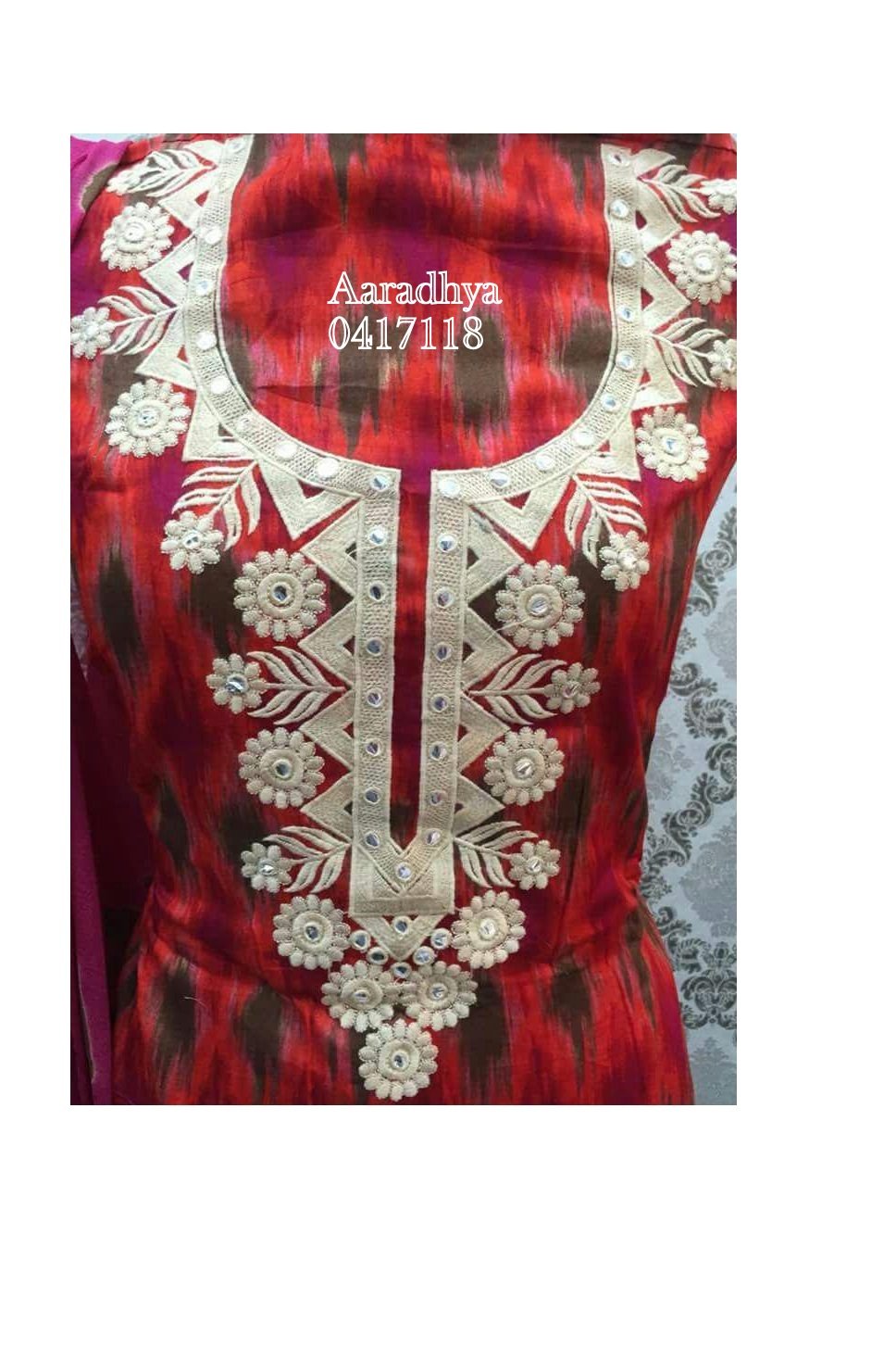 fancy kurti neck