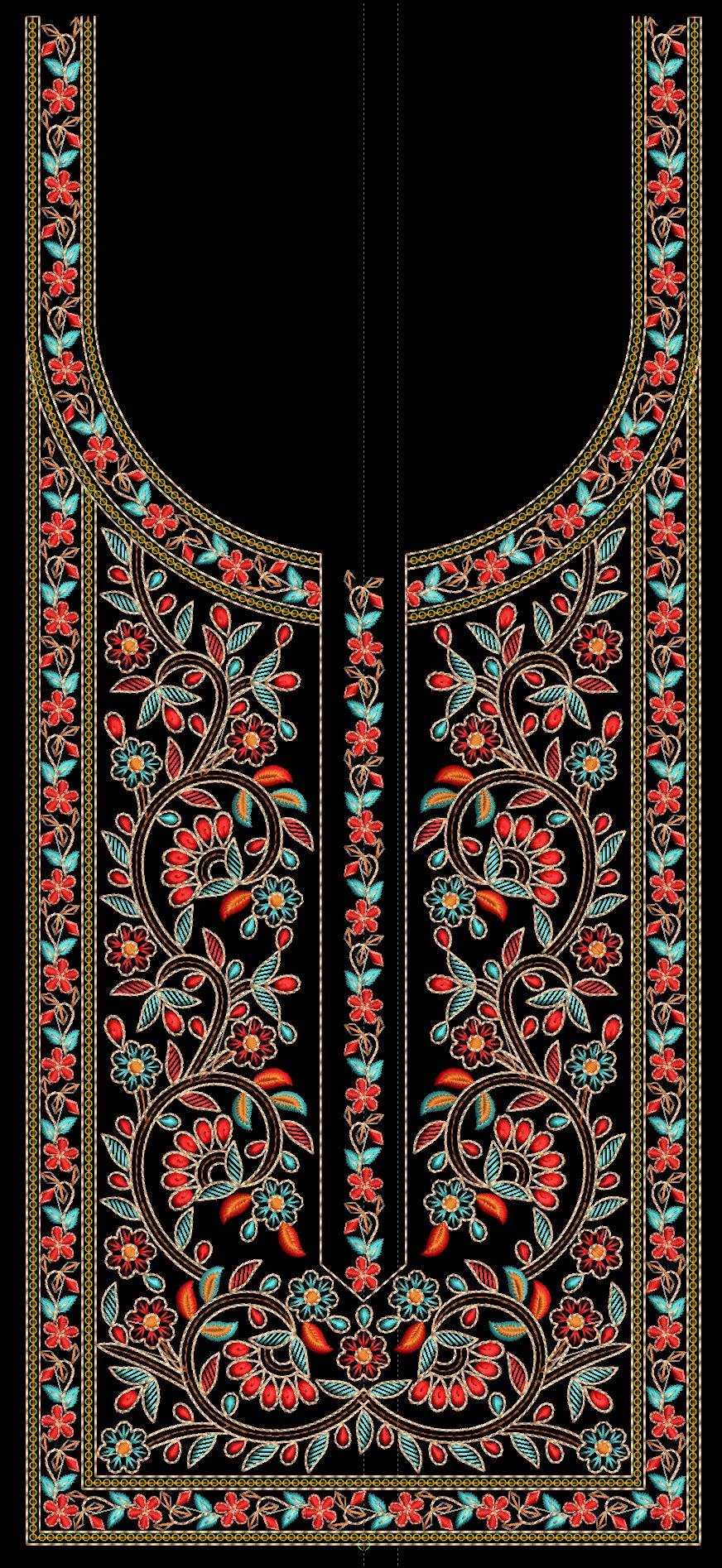 fancy kurti neck