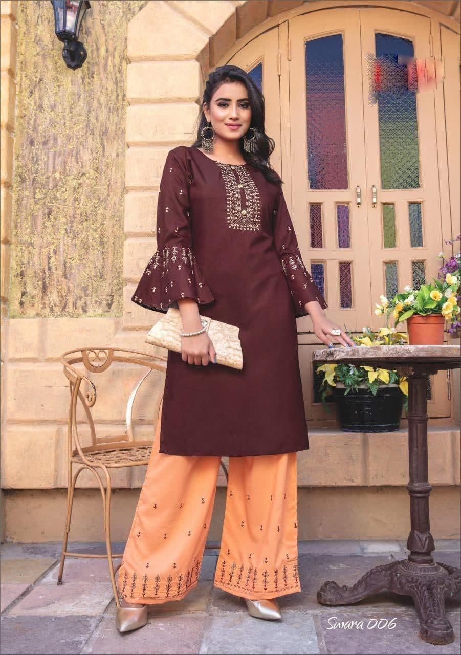 fancy kurti plazo