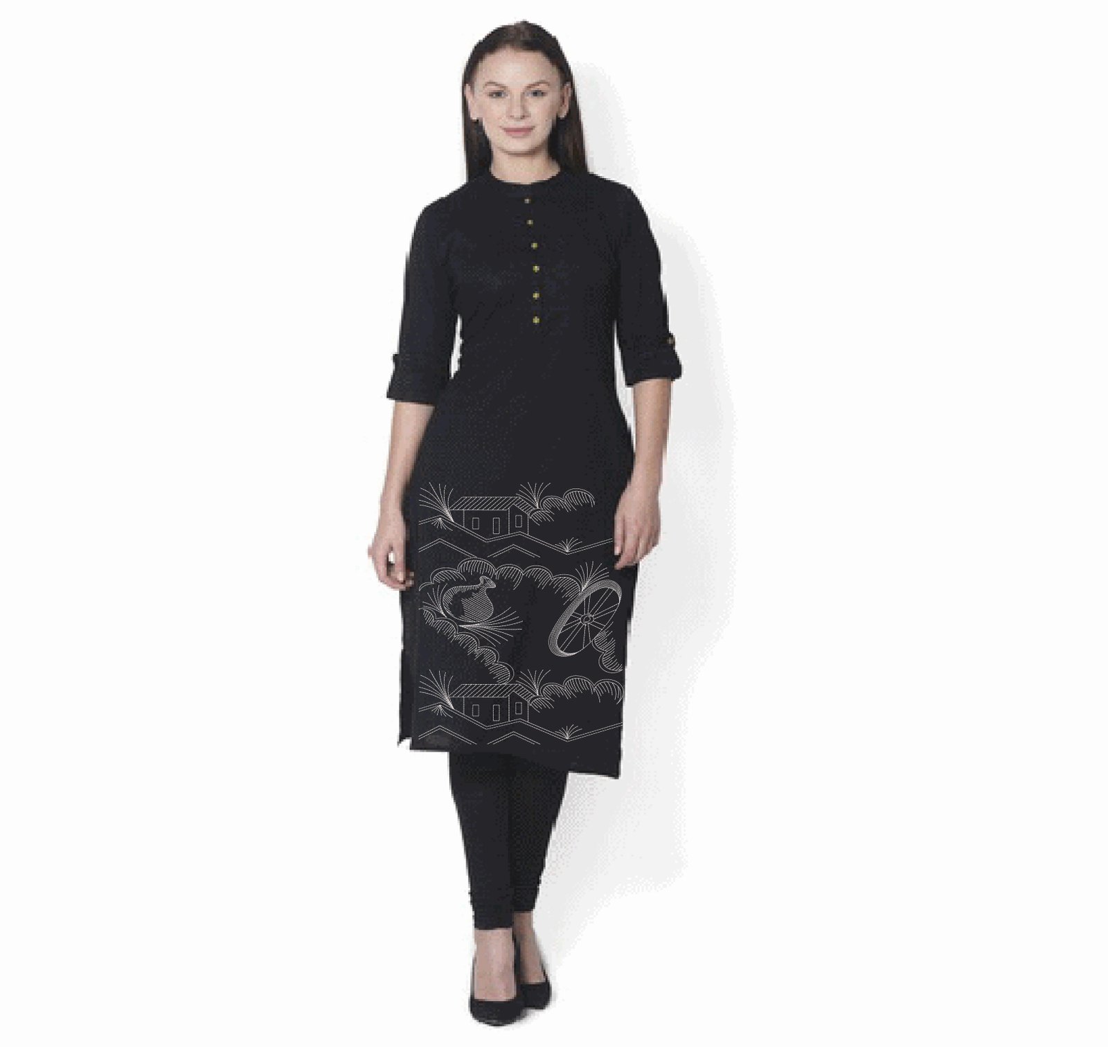fancy kurti daman
