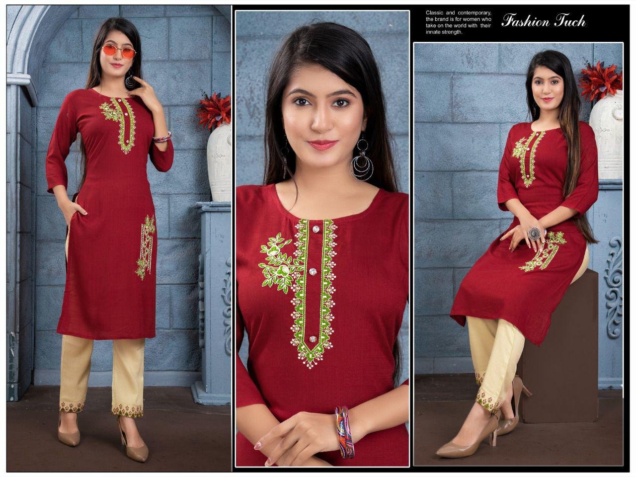 fancy kurti & plazo pent
