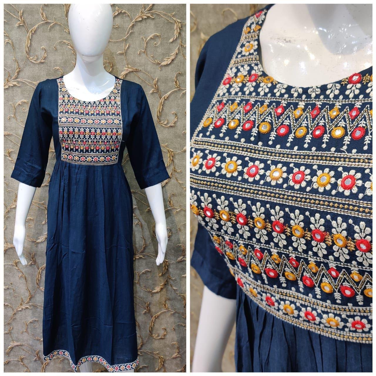tabala kurti neck