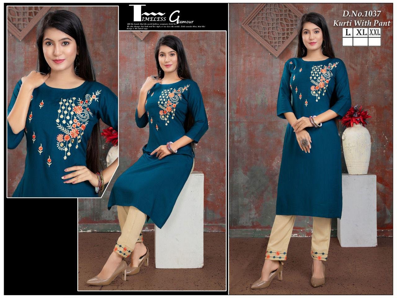 fancy kurti & plazo pent