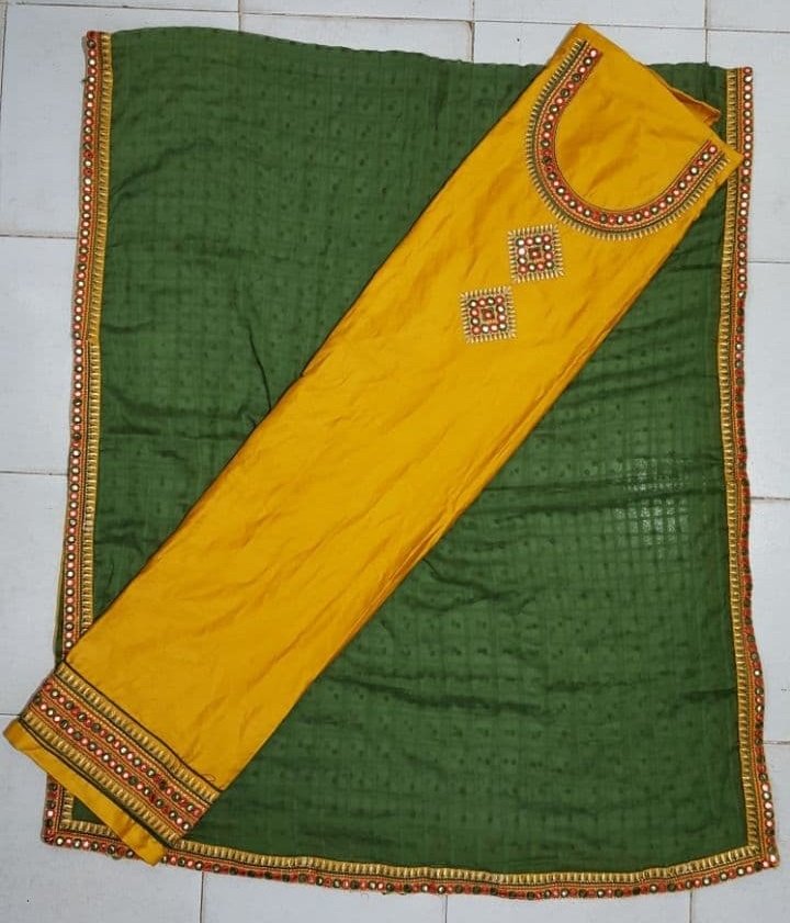 neck top dupatta design