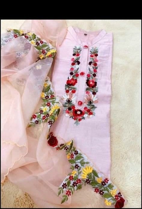 Neck top dupatta