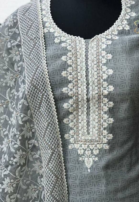 neck top dupatta