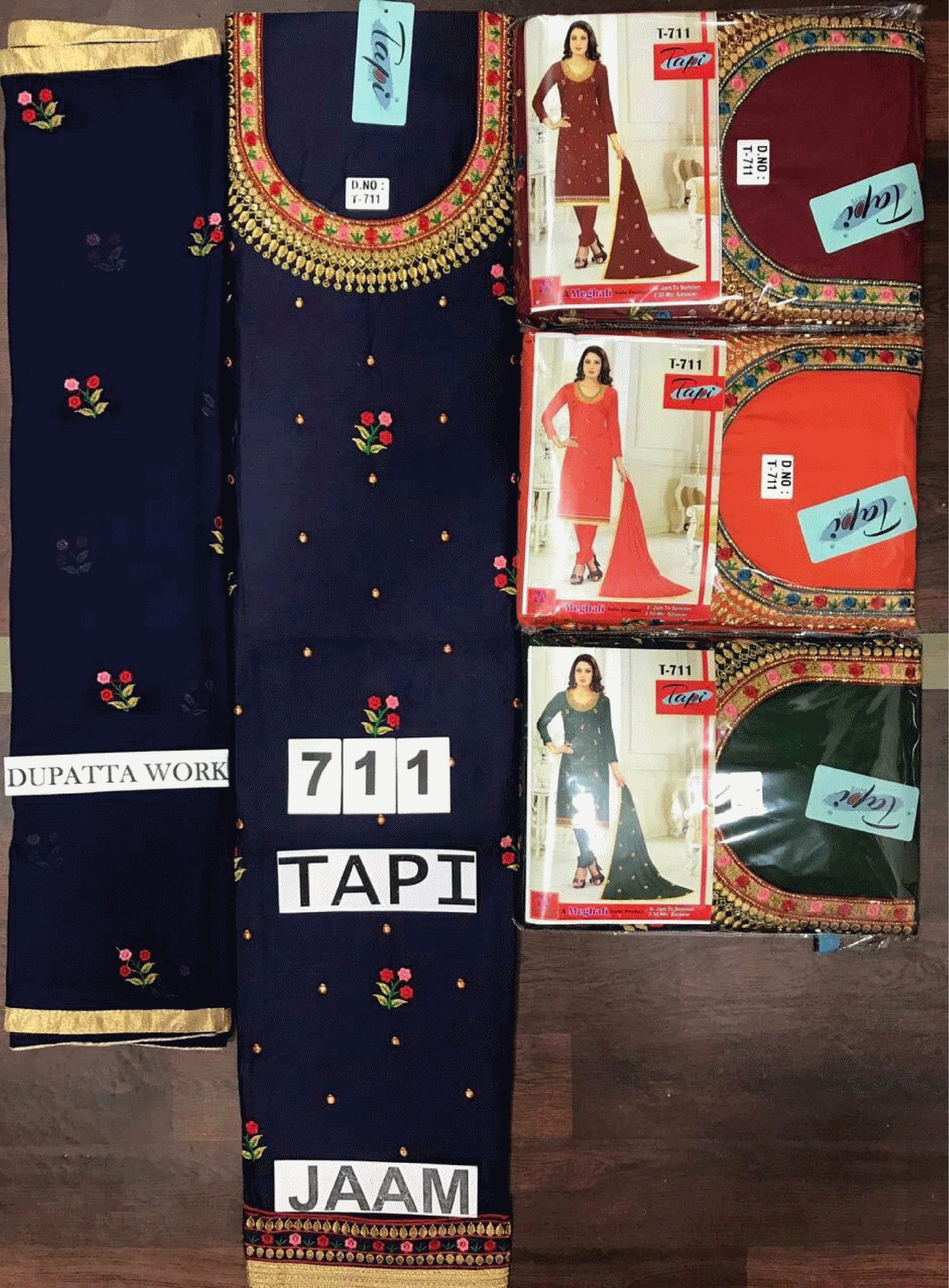 neck top dupatta