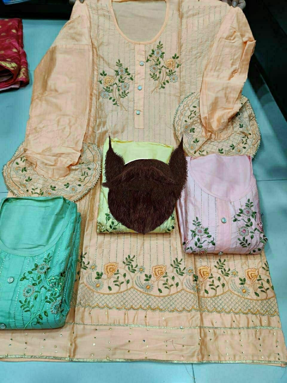 neck top dupatta