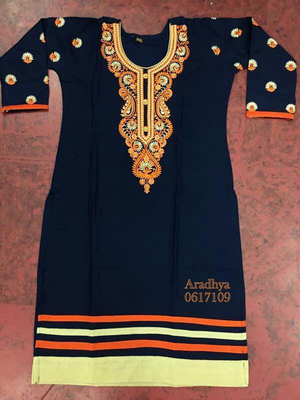 fancy kurti neck