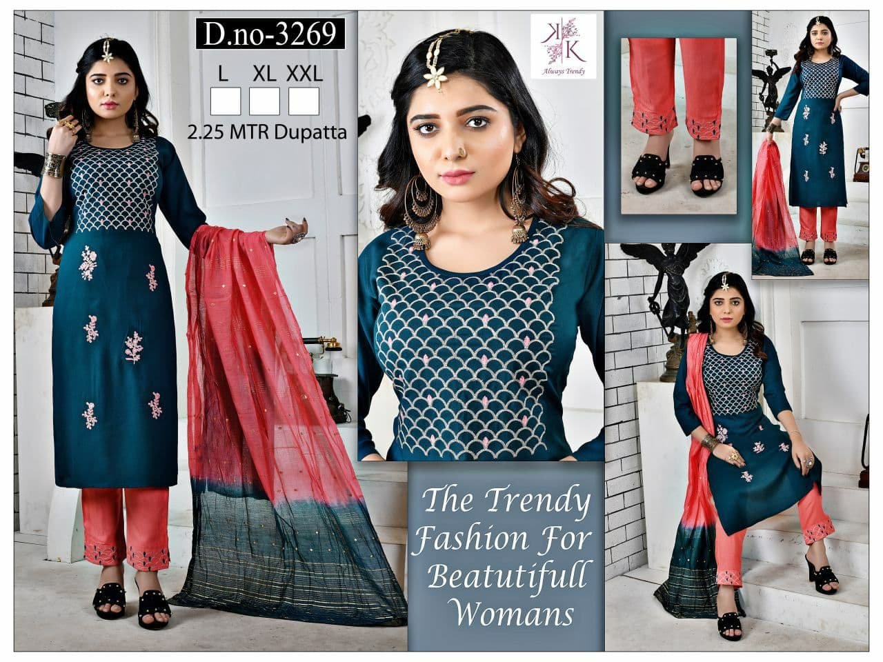 fancy kurti & plazo pent