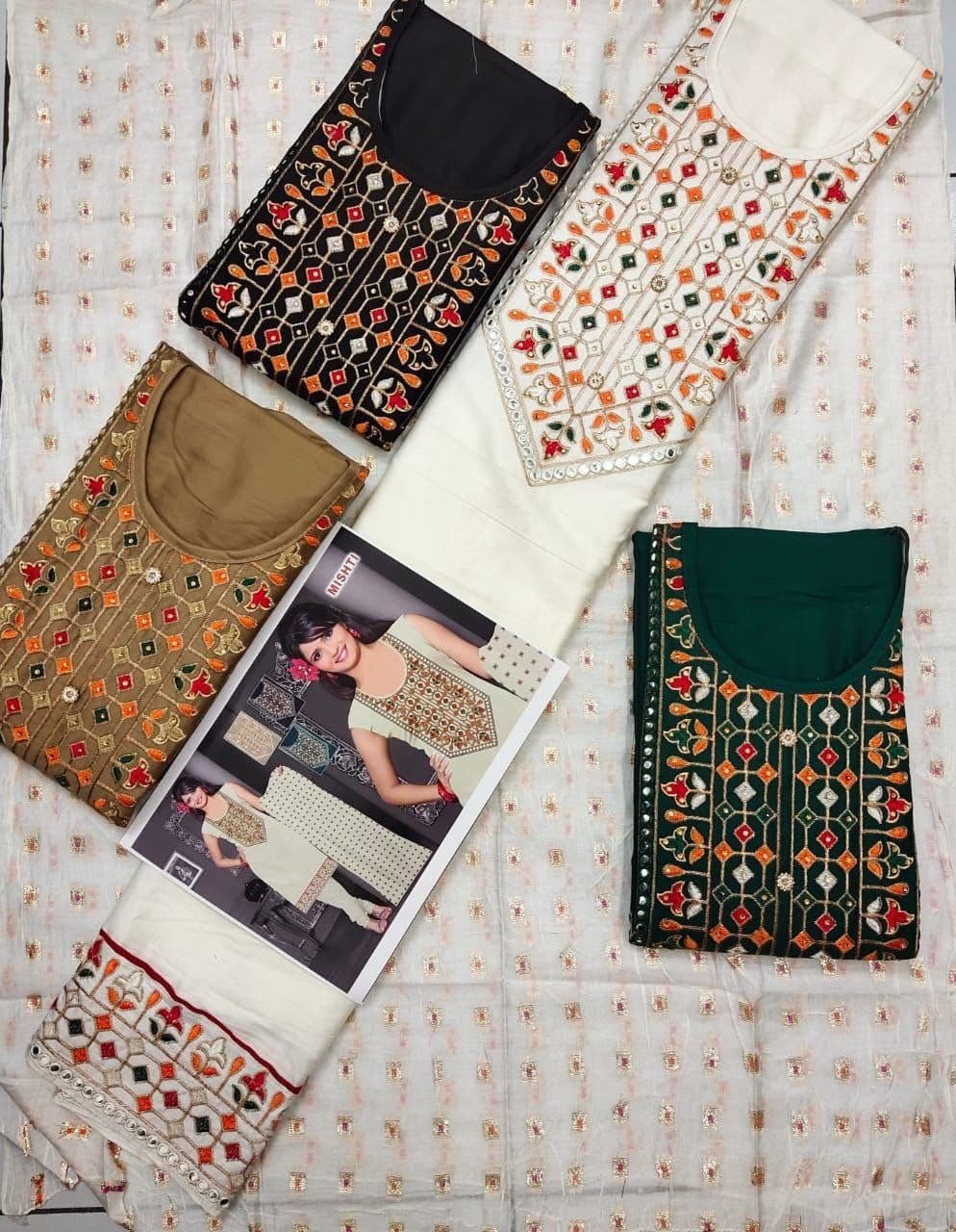 Neck top dupatta