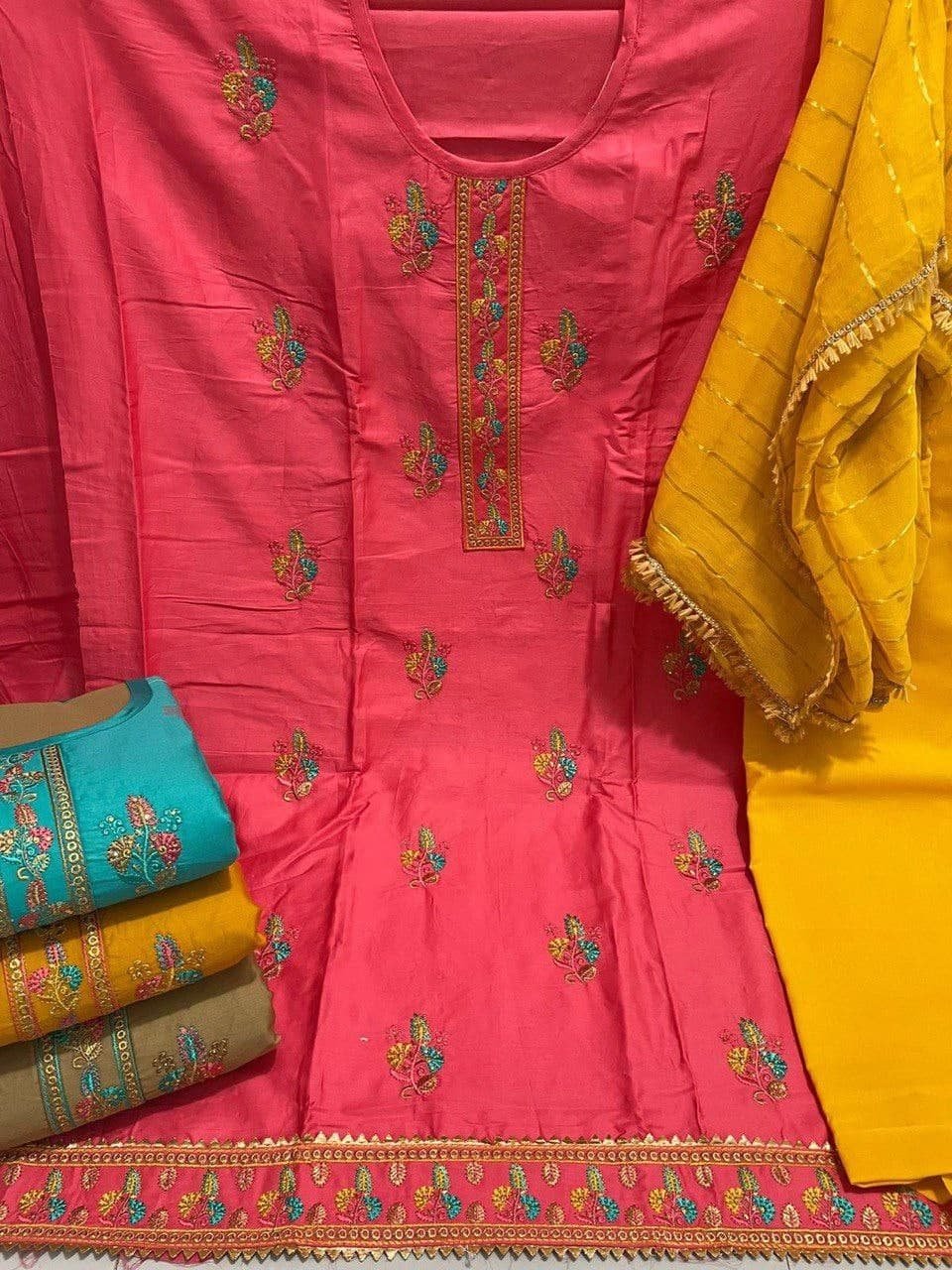 Neck top dupatta