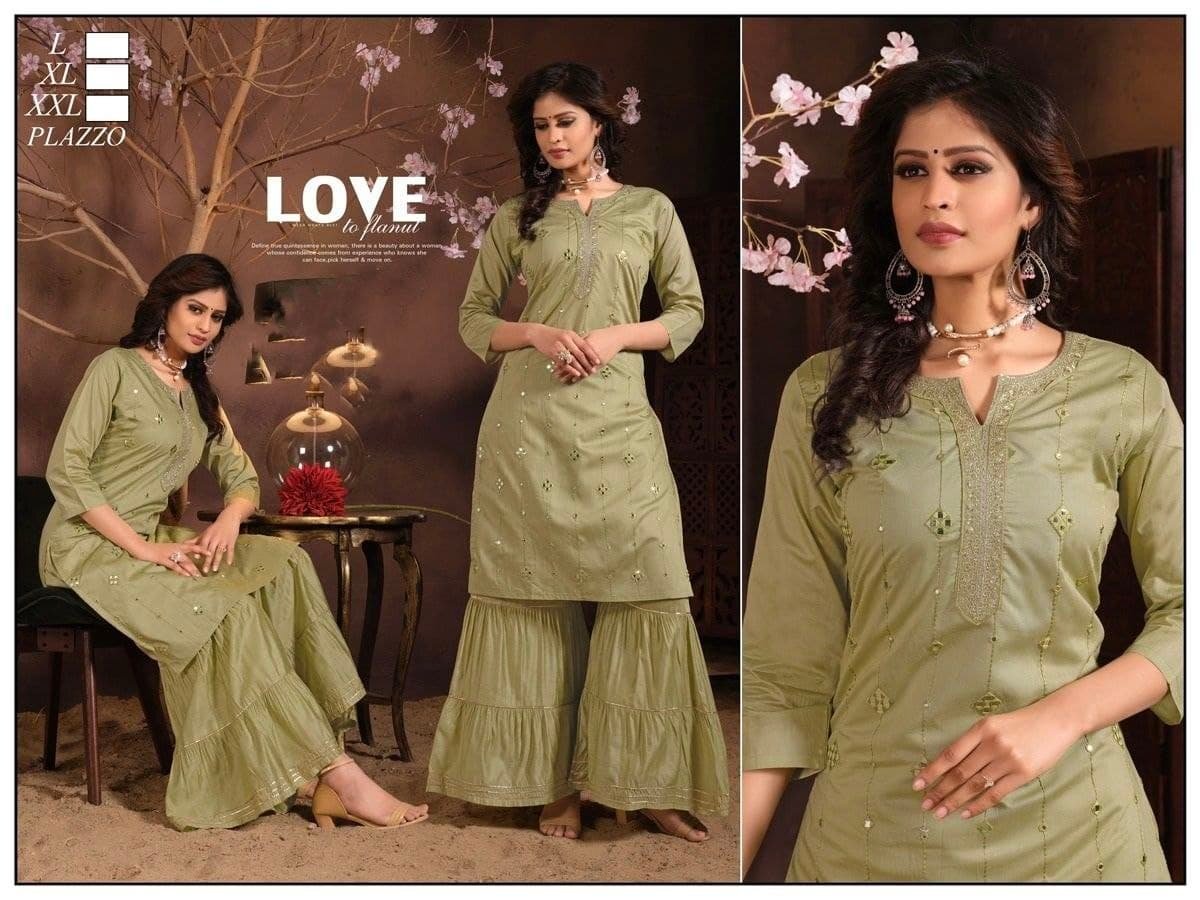 Fancy Kurti & Plazo
