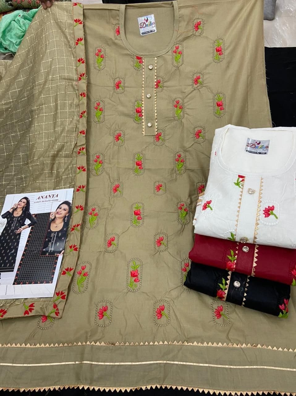 Neck top dupatta