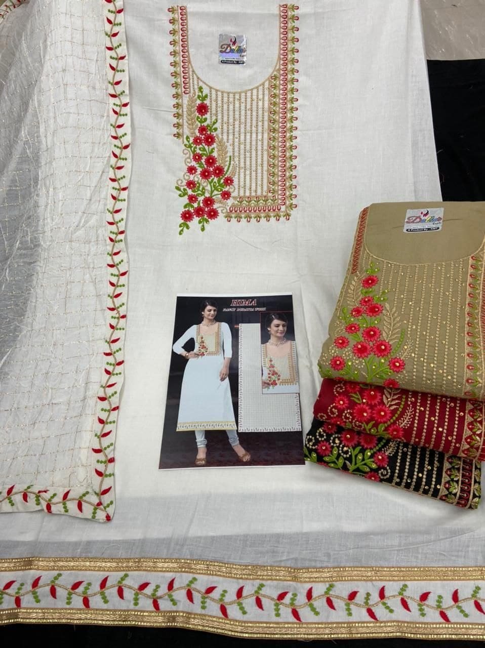 Neck top dupatta