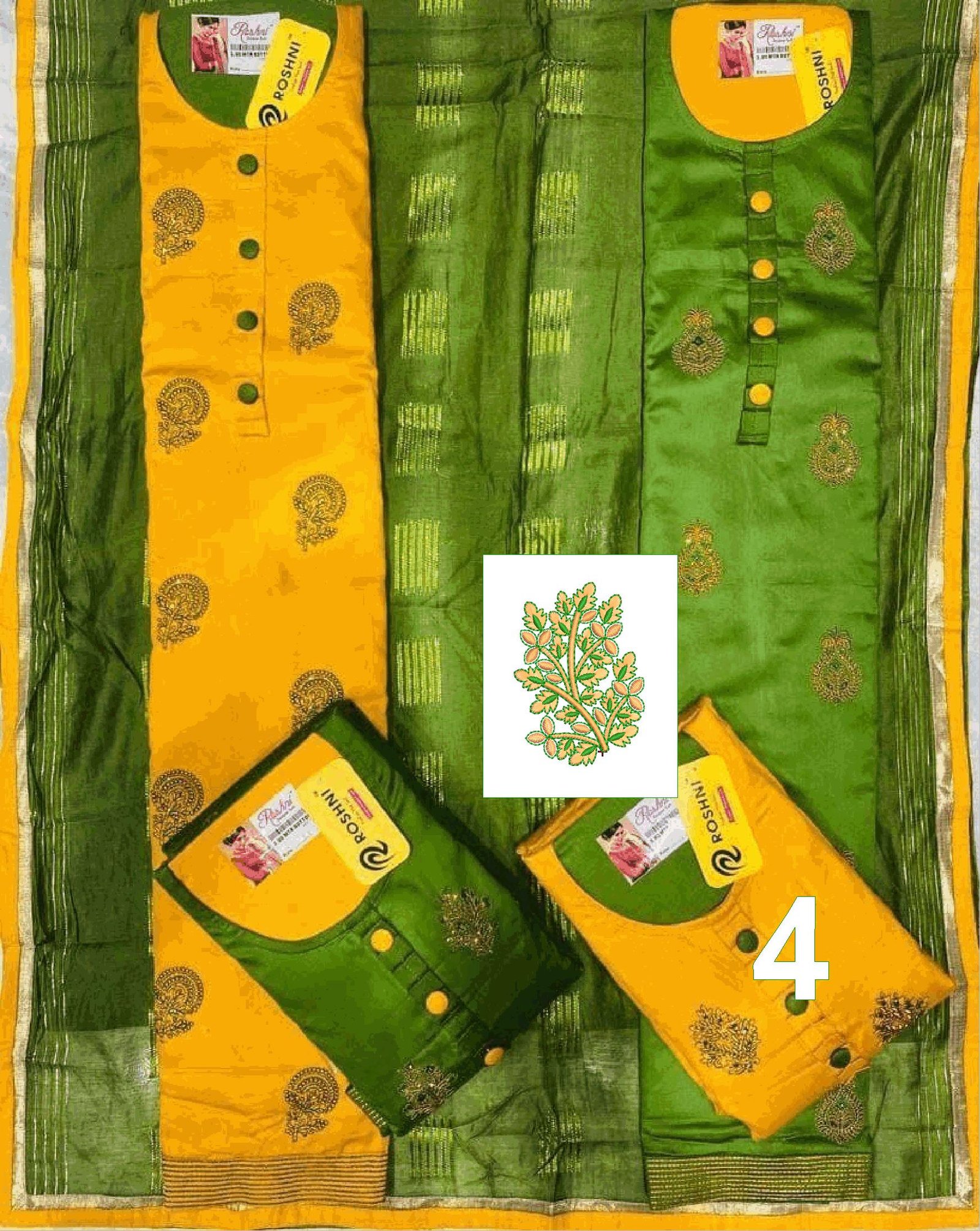 Neck top dupatta