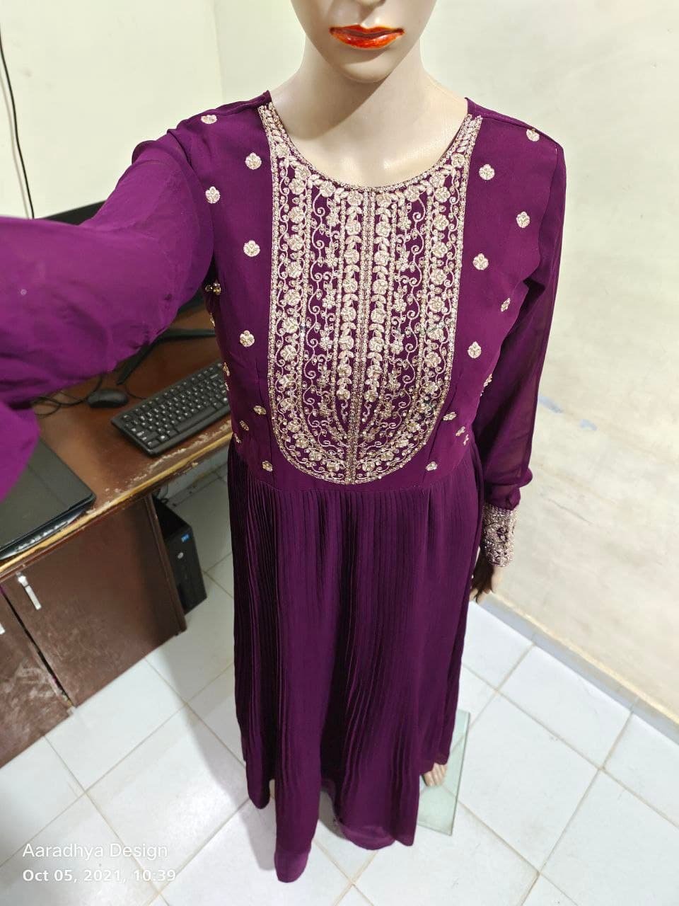 fancy  kurti neck