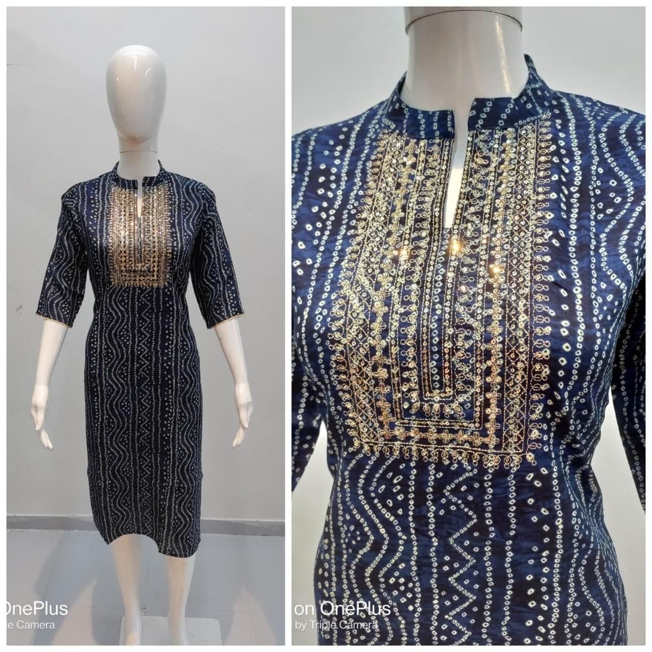 fancy  kurti neck