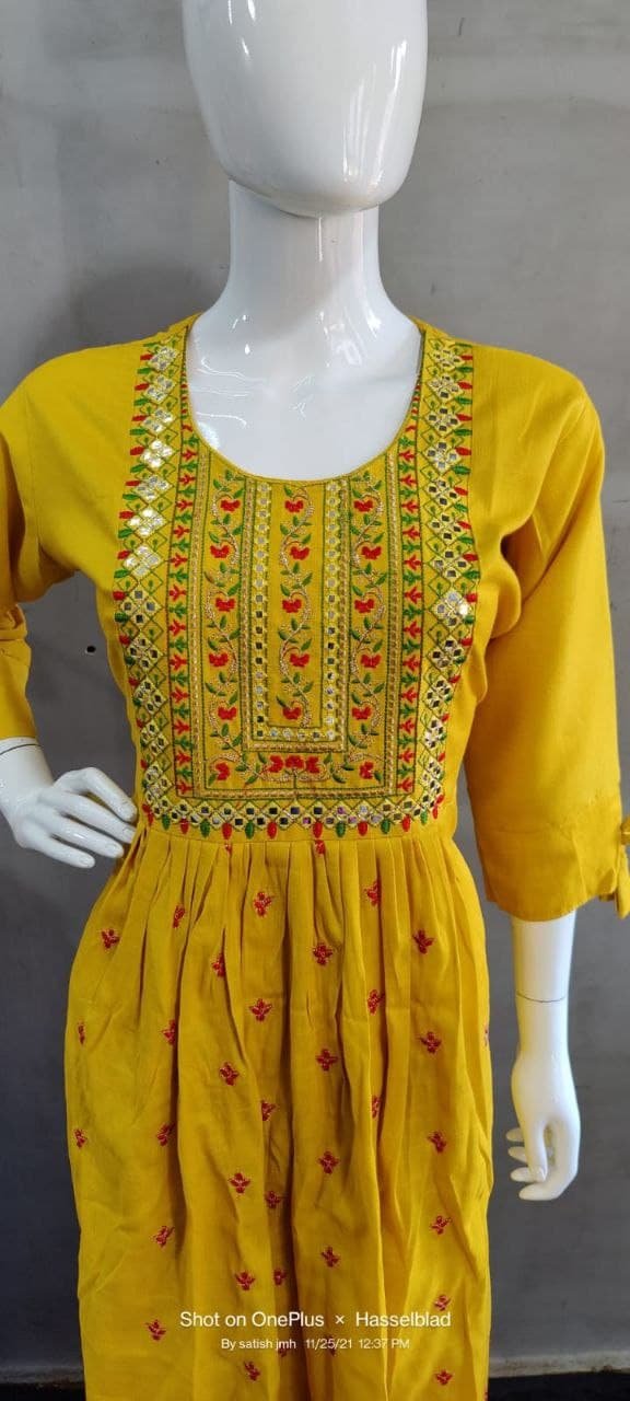fancy  kurti neck