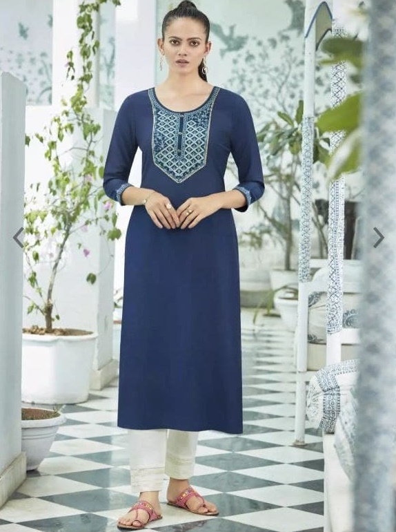 fancy  kurti neck