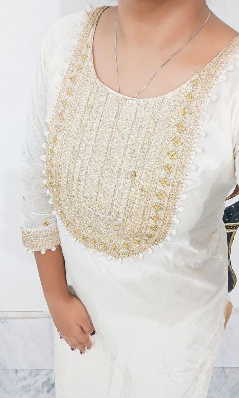 fancy  kurti neck