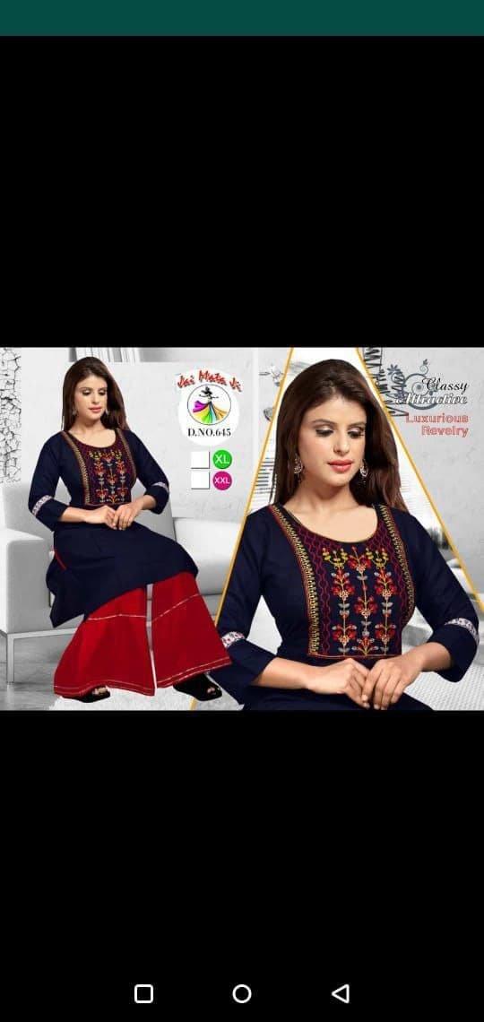 fancy  kurti neck
