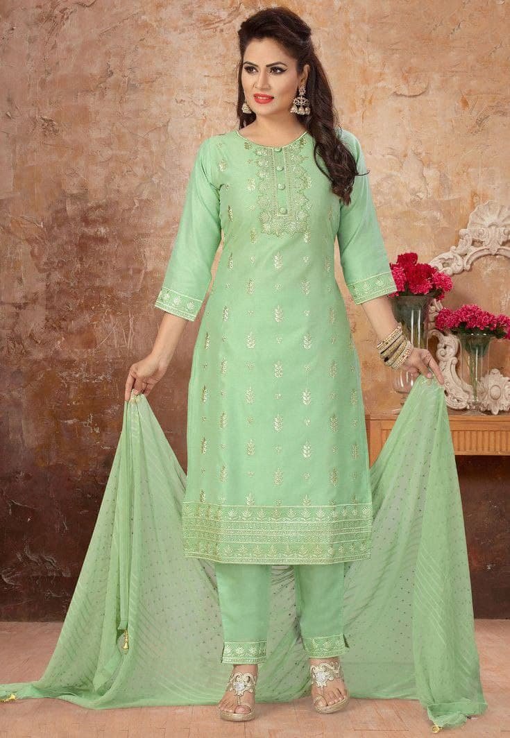 kurti & plazo sequince