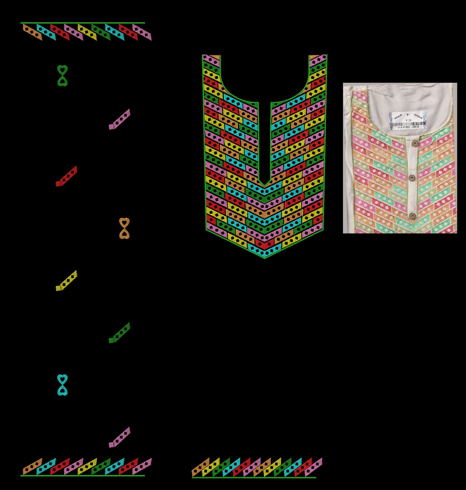 fancy neck top