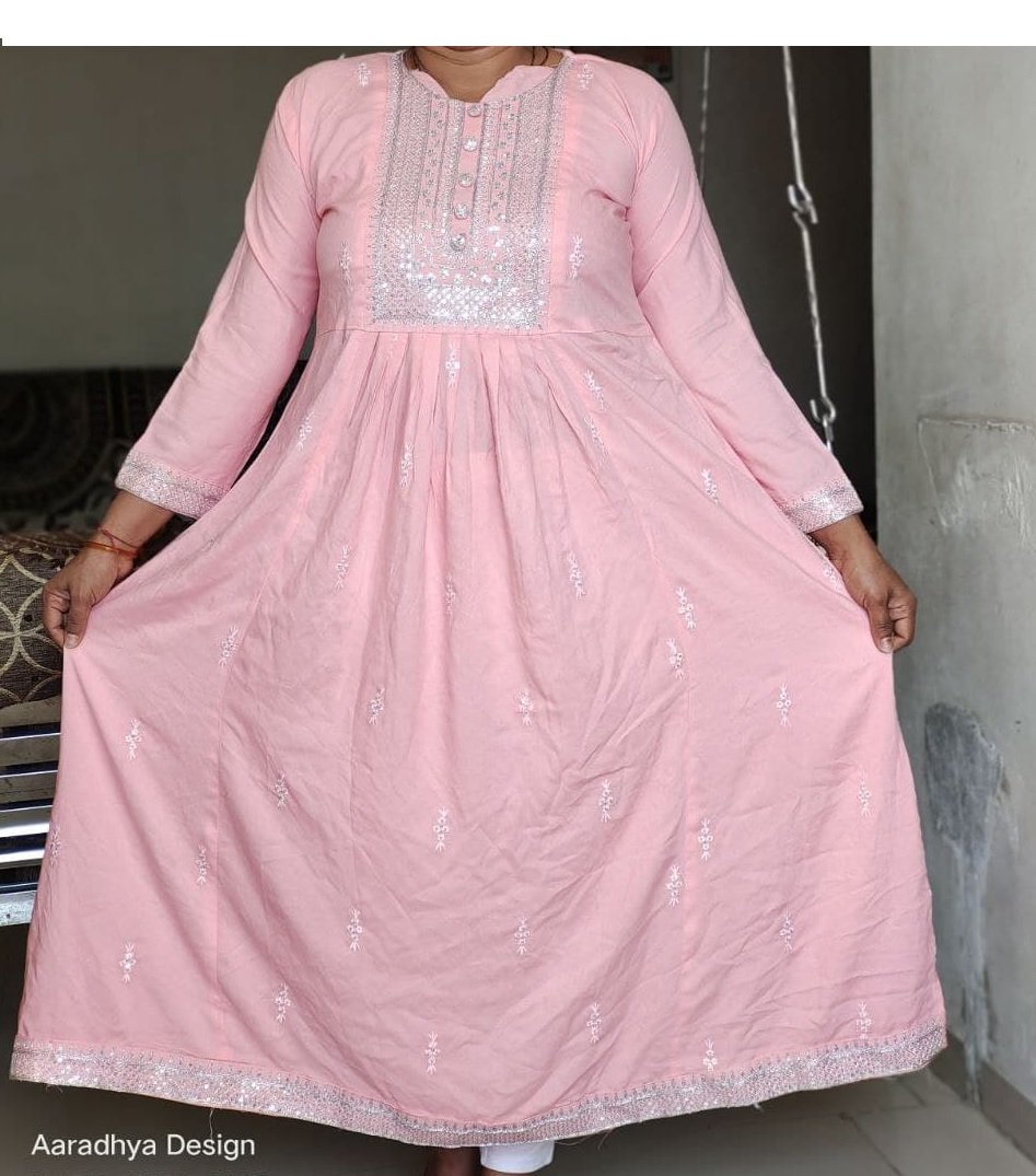 Cording & Sequince kurti