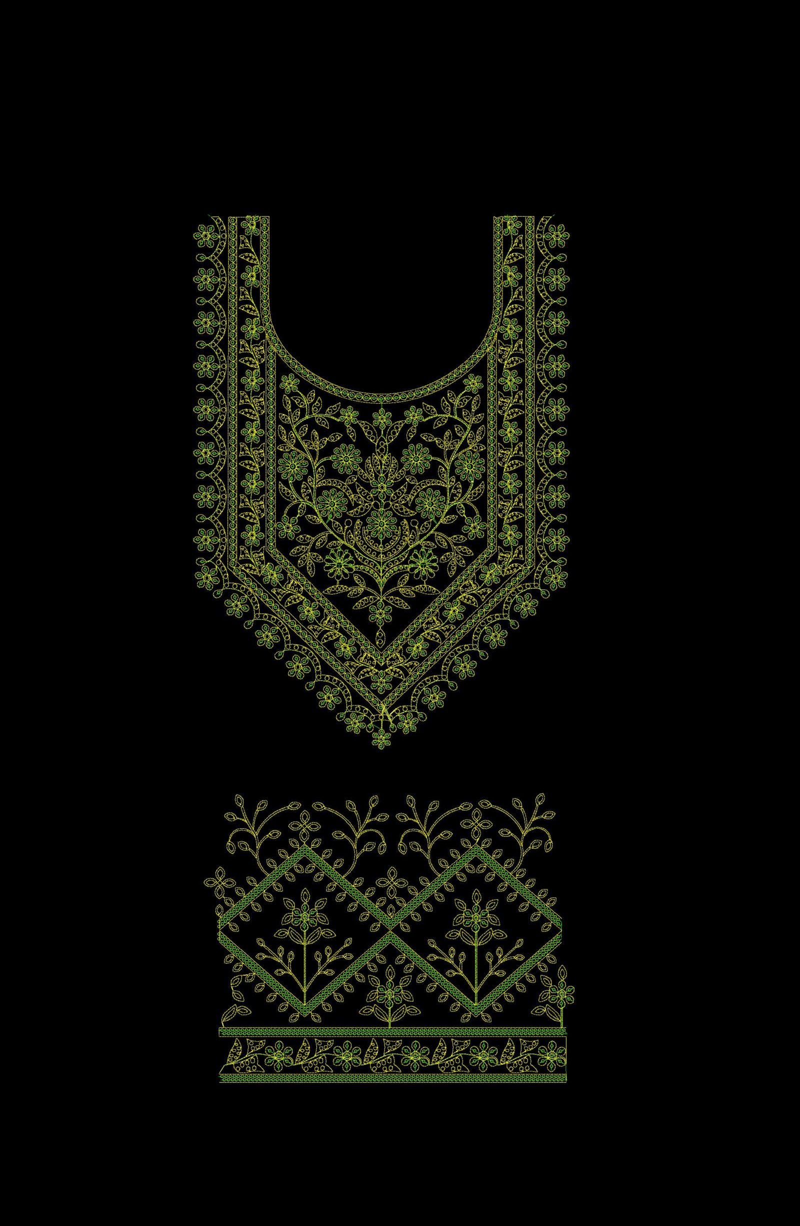 Cording & sequince Neck