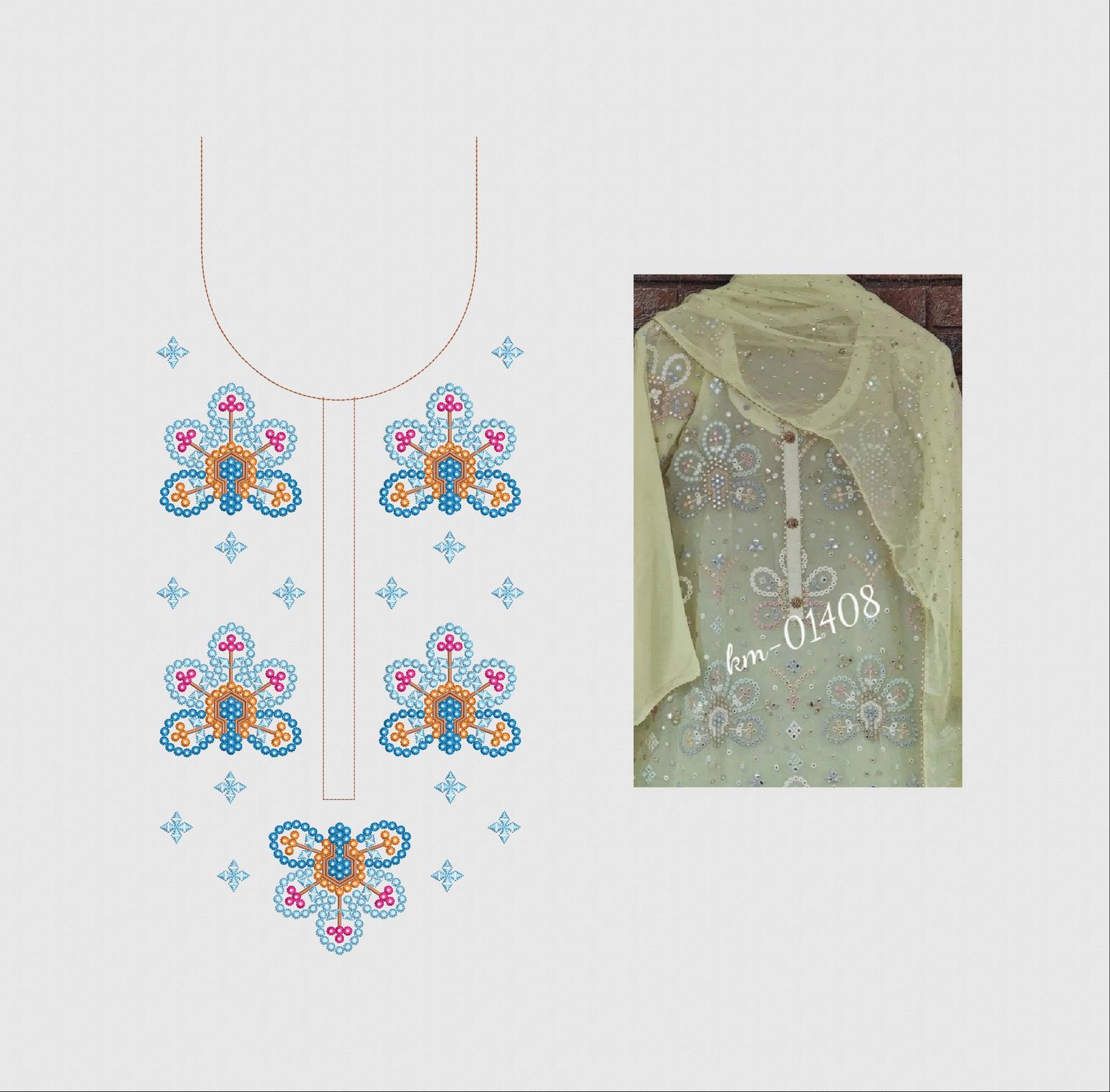 fancy neck top