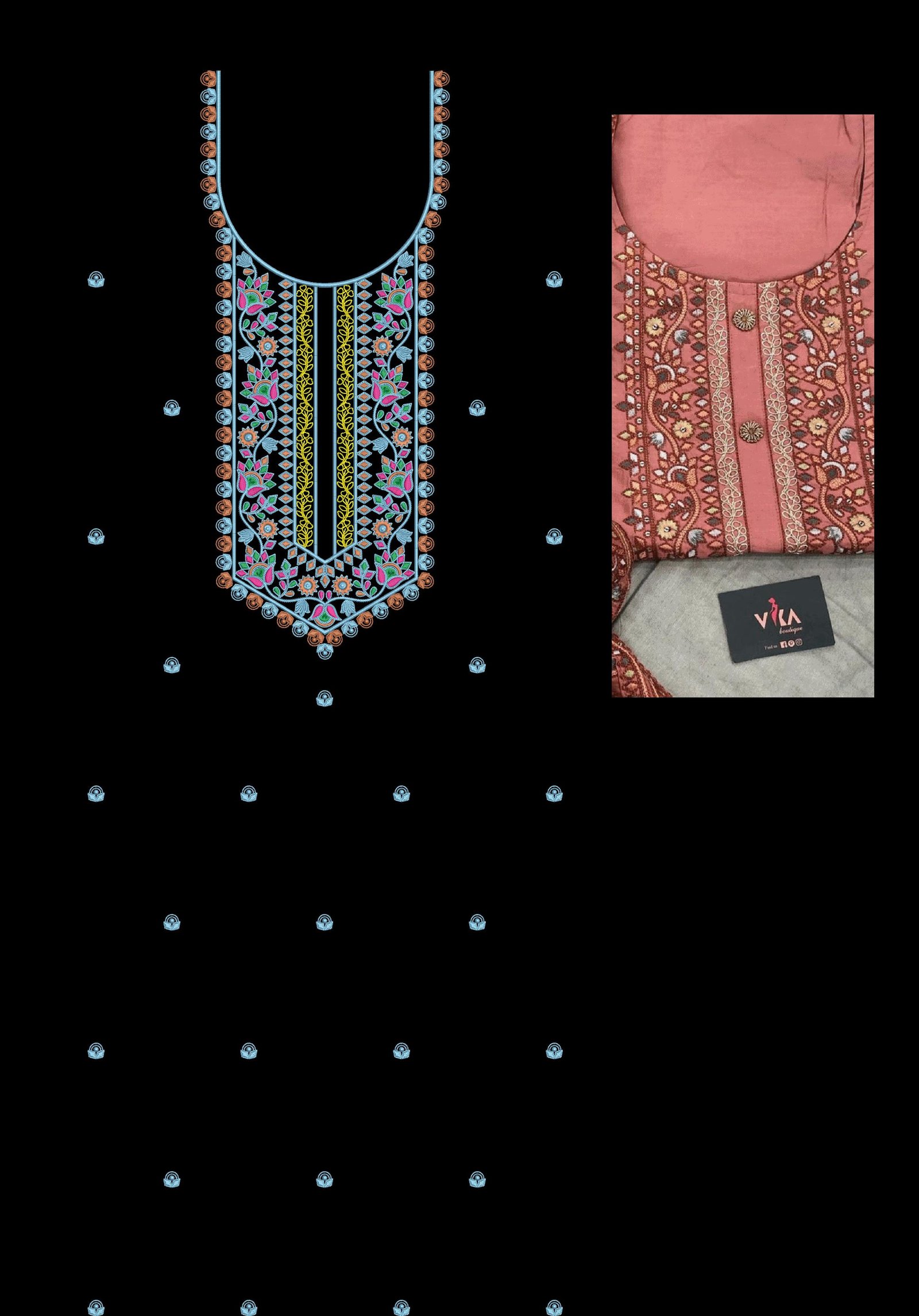 fancy neck top