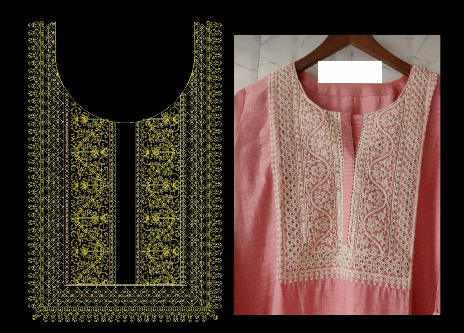 sequince & Cording Neck