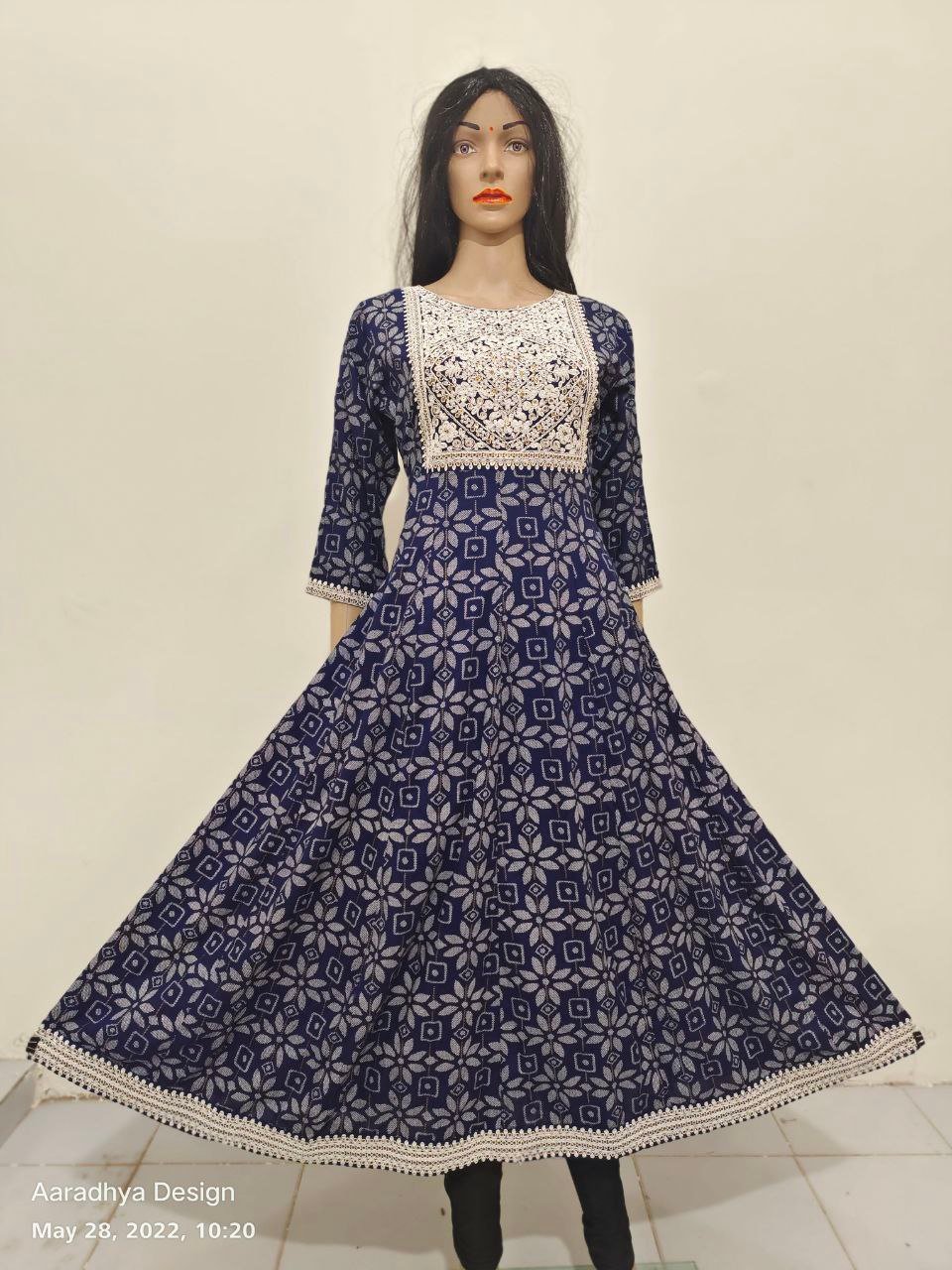 Cording & sequince kurti