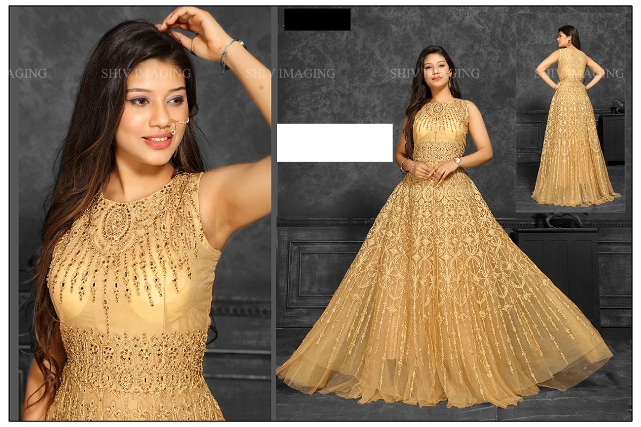 Chain Neck & Choli Ghaghara