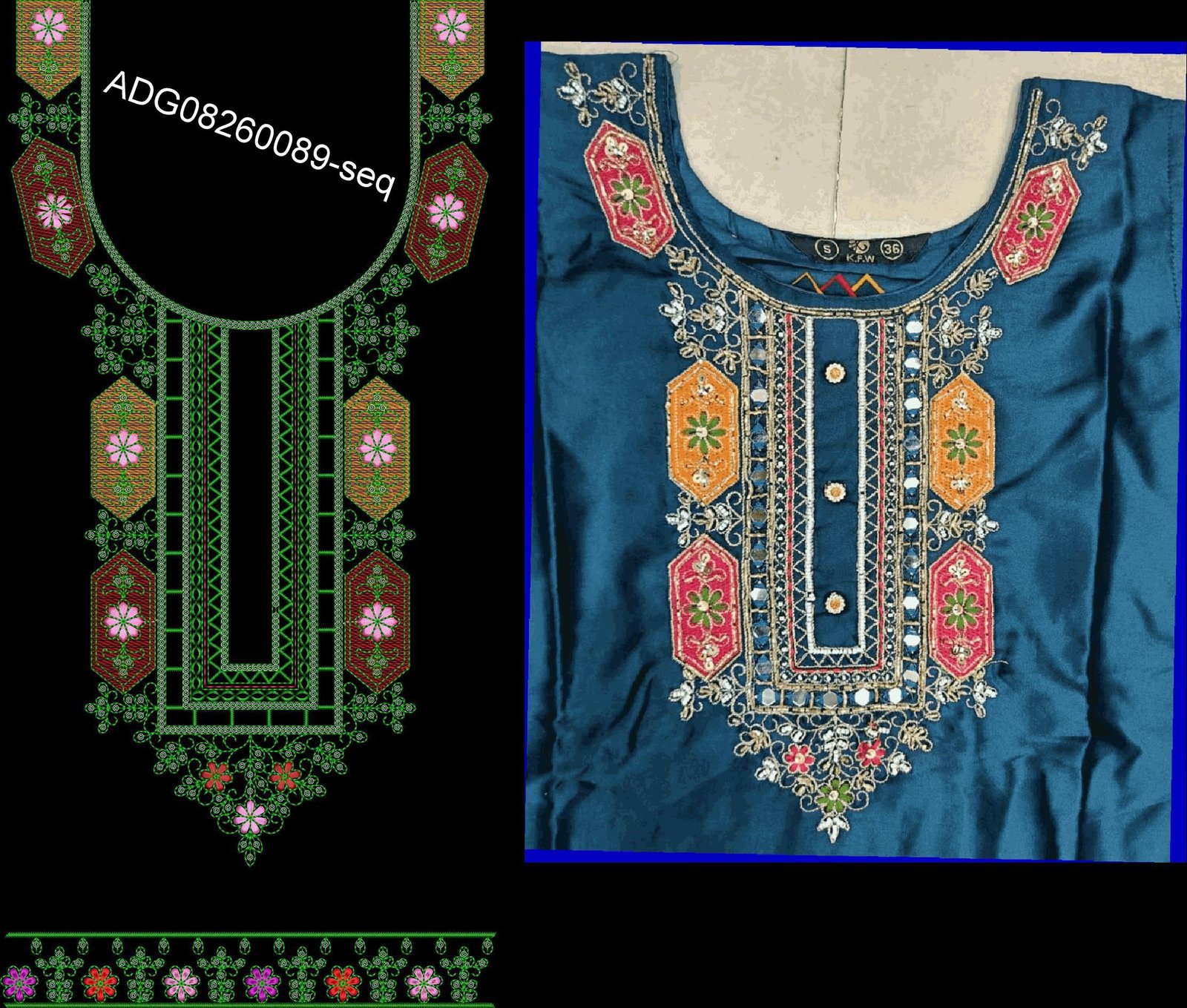 kurti neck seq