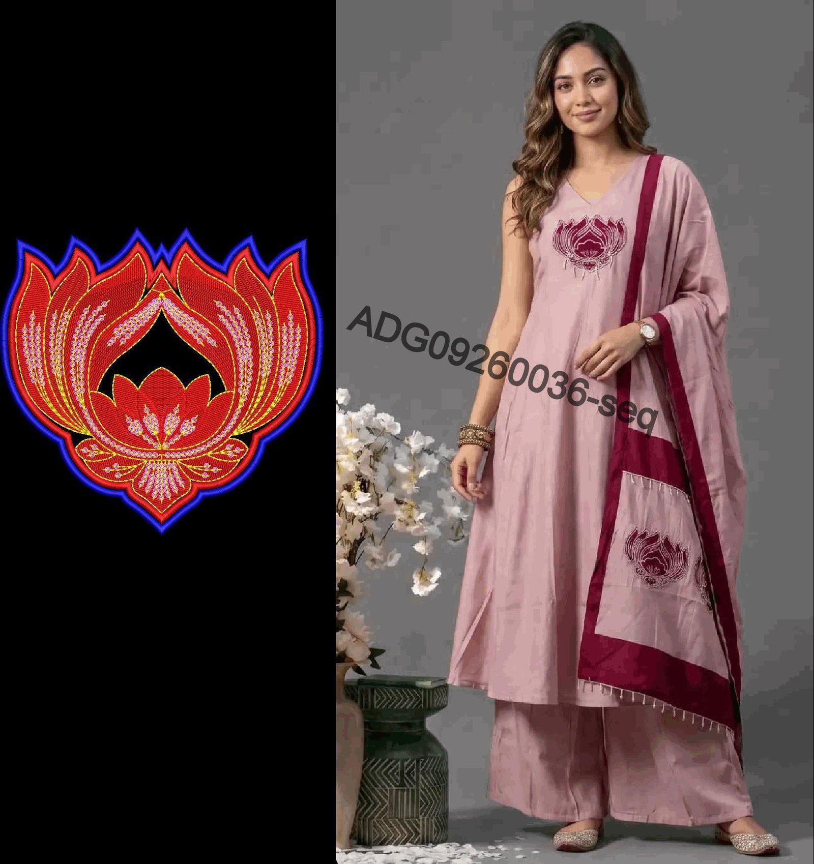 kurti neck butto seq